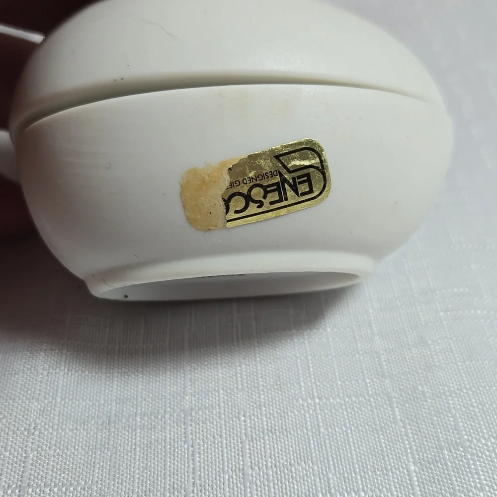 Vintage Enesco Precious Moments Easter 1988 Porcelain Egg Trinket Box Container